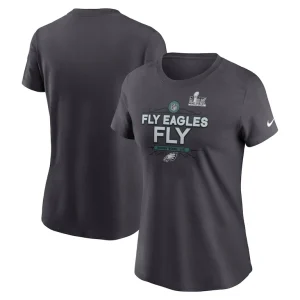 Philadelphia eagles nike womens super bowl lix local t shirt anthracite Multi