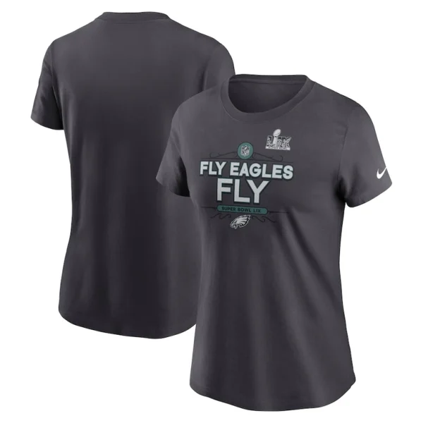 Philadelphia eagles nike womens super bowl lix local t shirt anthracite Multi