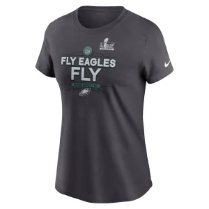 Philadelphia eagles nike womens super bowl lix local t shirt anthracite Multi M