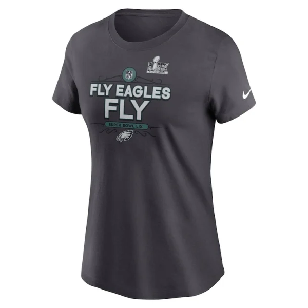 Philadelphia eagles nike womens super bowl lix local t shirt anthracite Multi M