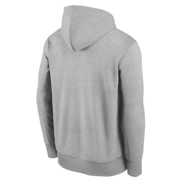 Philadelphia eagles nike youth 2024 nfc champions locker room trophy collection fleece pullover hoodie Heather gray Yth L