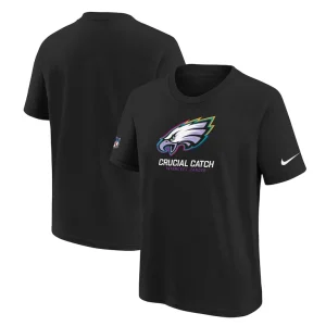 Philadelphia eagles nike youth 2024 nfl crucial catch t shirt Black