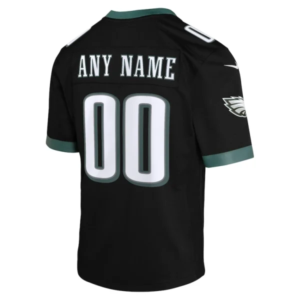 Philadelphia eagles nike youth alternate custom game jersey Black Yth L