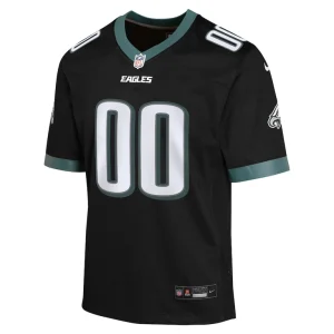 Philadelphia eagles nike youth alternate custom game jersey Black Yth M