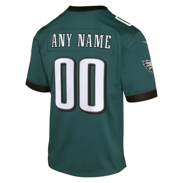 Philadelphia eagles nike youth custom game jersey Midnight green Yth L