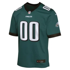Philadelphia eagles nike youth custom game jersey Midnight green Yth M