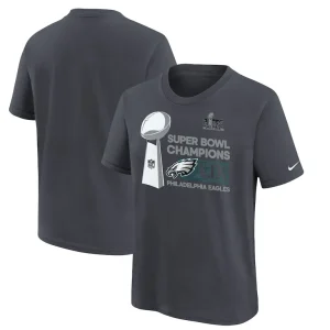 Philadelphia eagles nike youth super bowl lix champions locker room trophy collection t shirt anthracite Multi
