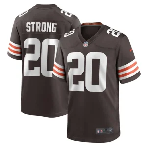 Pierre strong jr. cleveland browns nike team game jersey Brown