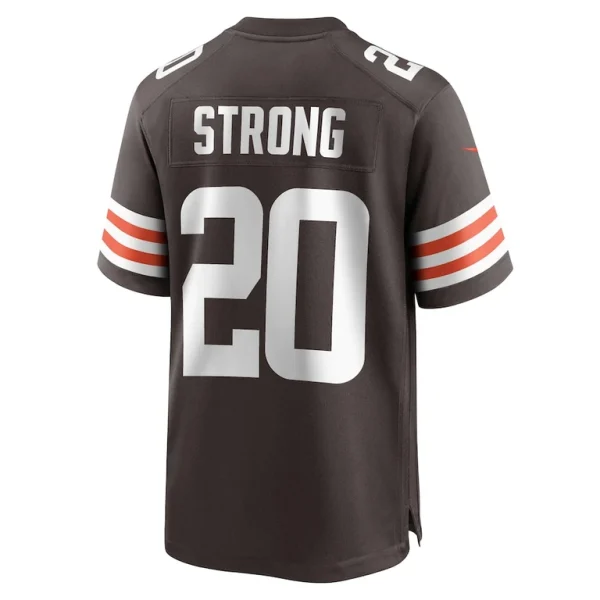 Pierre strong jr. cleveland browns nike team game jersey Brown L