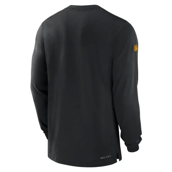 Pittsburgh steelers nike 2023 sideline performance long sleeve t shirt Black L