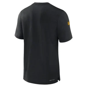 Pittsburgh steelers nike 2023 sideline performance t shirt Black L