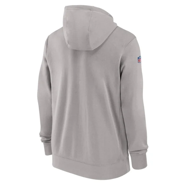 Pittsburgh steelers nike 202324 sideline club full zip hoodie Gray L