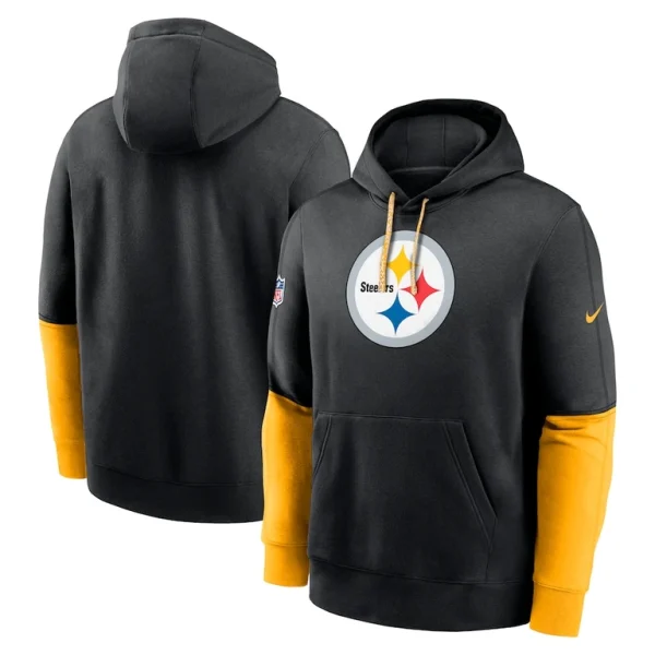 Pittsburgh steelers nike 2024 sideline club pullover hoodie Black