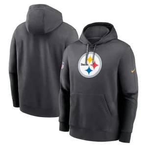Pittsburgh steelers nike 2024 sideline club pullover hoodie anthracite Multi
