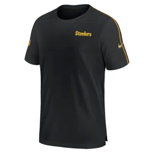 Pittsburgh steelers nike 2024 sideline coach uv performance t shirt Black M