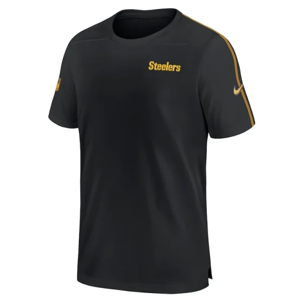 Pittsburgh steelers nike 2024 sideline coach uv performance t shirt Black M