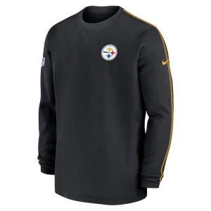 Pittsburgh steelers nike 2024 sideline coaches long sleeve top Black M