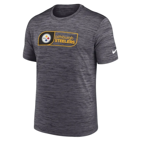 Pittsburgh steelers nike big tall velocity jock tag performance t shirt Black 2XT