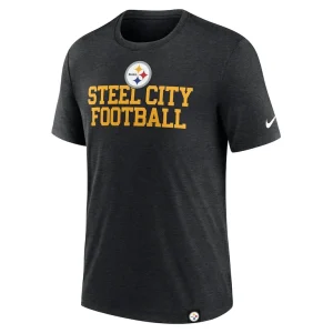Pittsburgh steelers nike blitz tri blend t shirt Heather black M