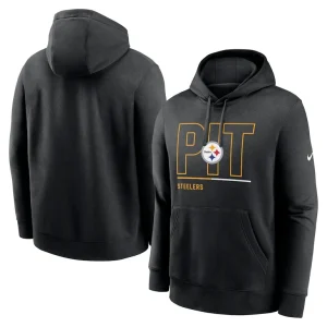 Pittsburgh steelers nike city code club fleece pullover hoodie Black