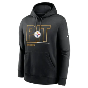 Pittsburgh steelers nike city code club fleece pullover hoodie Black M