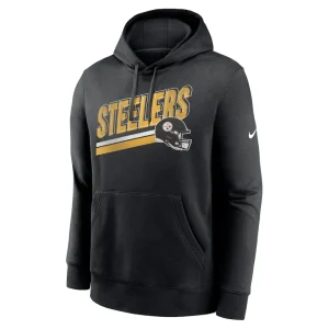 Pittsburgh steelers nike club fleece pullover hoodie Black M