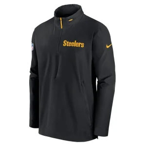 Pittsburgh steelers nike coach half zip jacket Black M