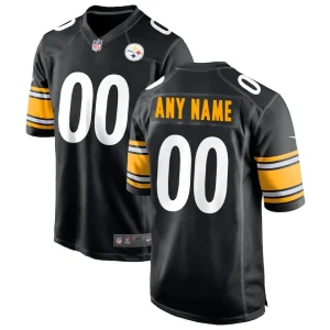 Pittsburgh steelers nike custom game jersey Black