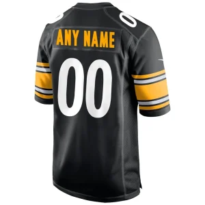 Pittsburgh steelers nike custom game jersey Black L