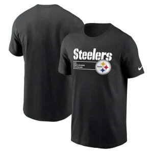 Pittsburgh steelers nike division essential t shirt Black