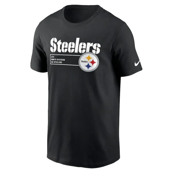 Pittsburgh steelers nike division essential t shirt Black M