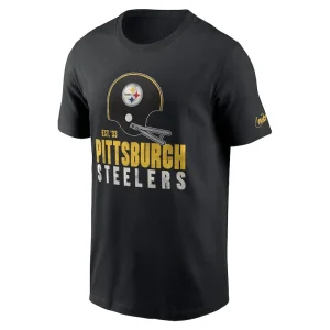Pittsburgh steelers nike helmet essential t shirt Black M
