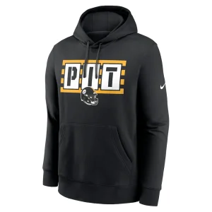Pittsburgh steelers nike hometown fleece pullover hoodie Black M
