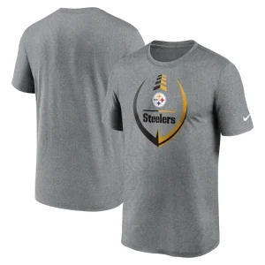 Pittsburgh steelers nike icon legend performance t shirt Heathered gray