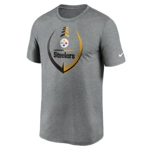 Pittsburgh steelers nike icon legend performance t shirt Heathered gray M