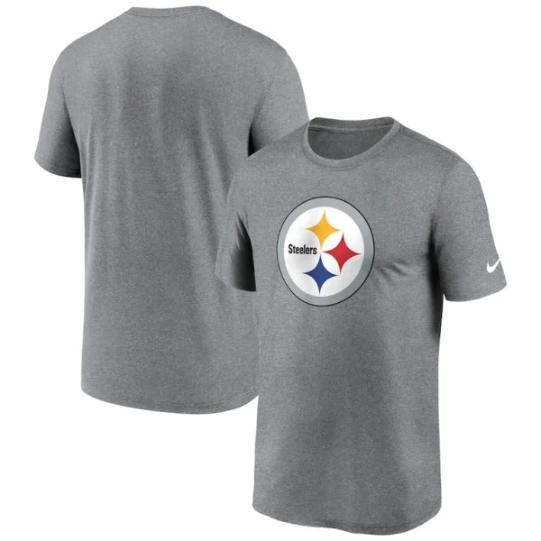 Pittsburgh steelers nike legend logo performance t shirt Heather charcoal