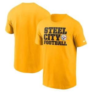Pittsburgh steelers nike local essential t shirt Gold