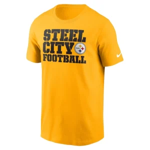 Pittsburgh steelers nike local essential t shirt Gold M