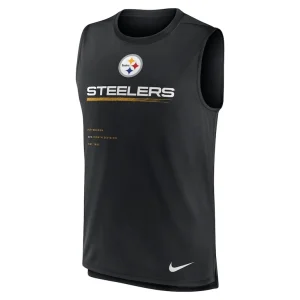 Pittsburgh steelers nike muscle trainer tank top Black M