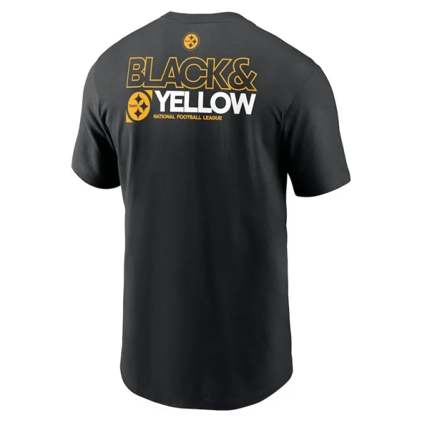Pittsburgh steelers nike outline t shirt Black L