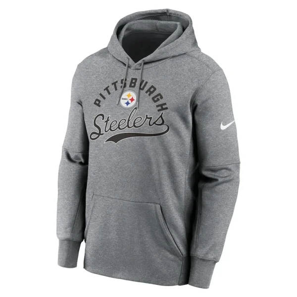 Pittsburgh steelers nike performance fleece pullover hoodie Heather gray M