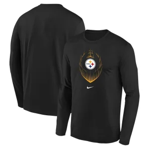 Pittsburgh steelers nike preschool legend icon long sleeve t shirt Black