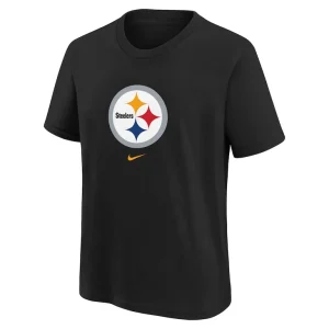 Pittsburgh steelers nike preschool team wordmark t shirt Black 56