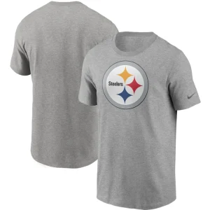 Pittsburgh steelers nike primary logo t shirt Heathered gray