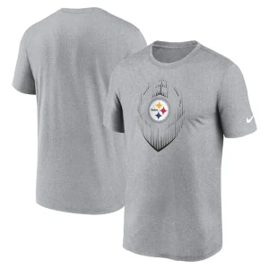 Pittsburgh steelers nike primetime legend icon performance t shirt Heather gray