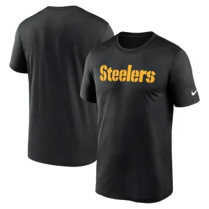 Pittsburgh steelers nike primetime legend wordmark performance t shirt Black