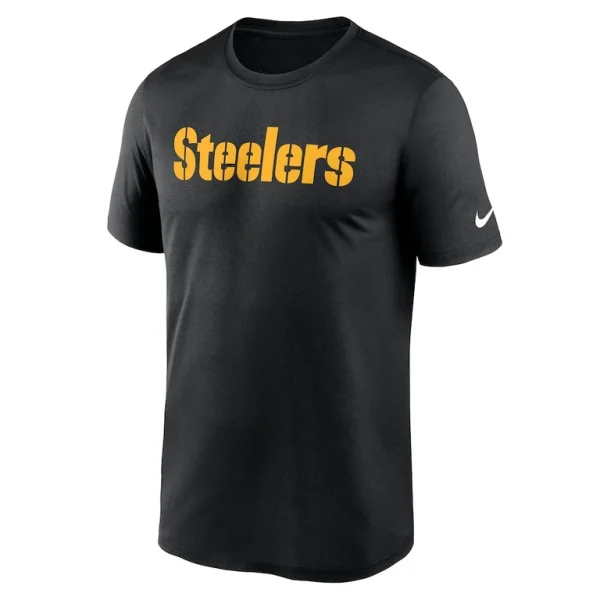 Pittsburgh steelers nike primetime legend wordmark performance t shirt Black M