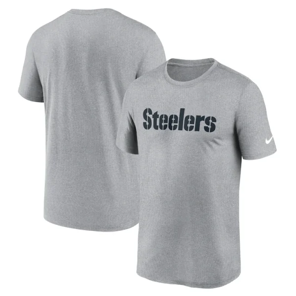 Pittsburgh steelers nike primetime legend wordmark performance t shirt Heather gray