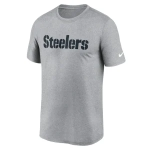 Pittsburgh steelers nike primetime legend wordmark performance t shirt Heather gray M