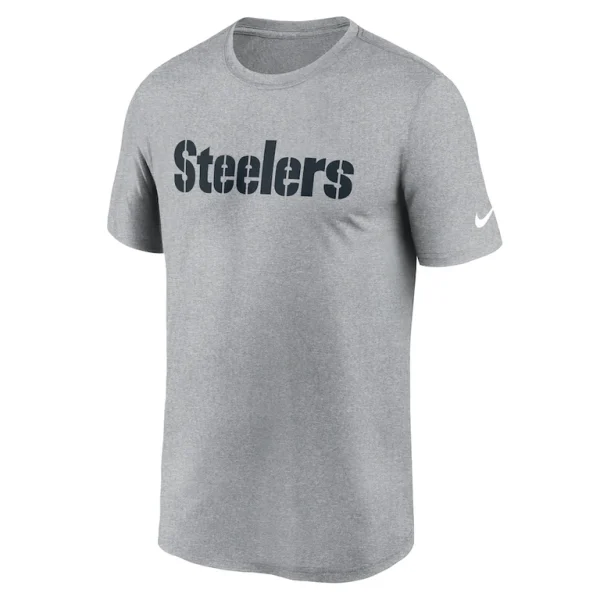Pittsburgh steelers nike primetime legend wordmark performance t shirt Heather gray M